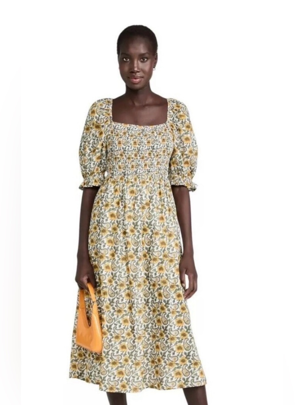 Anthropologie Sunflower Midi Dress